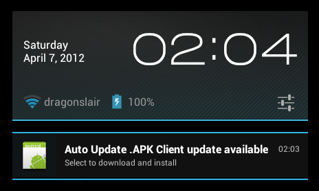 auto update apk screenshot